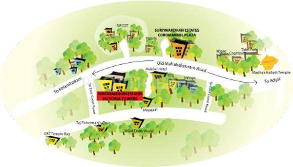 victoria towers Images for Location Plan of Suryavardhan Victoria Towers