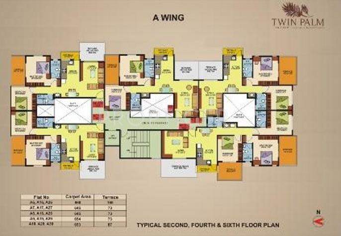 Images for Cluster Plan of Lanke Birje Associates Twin Palms