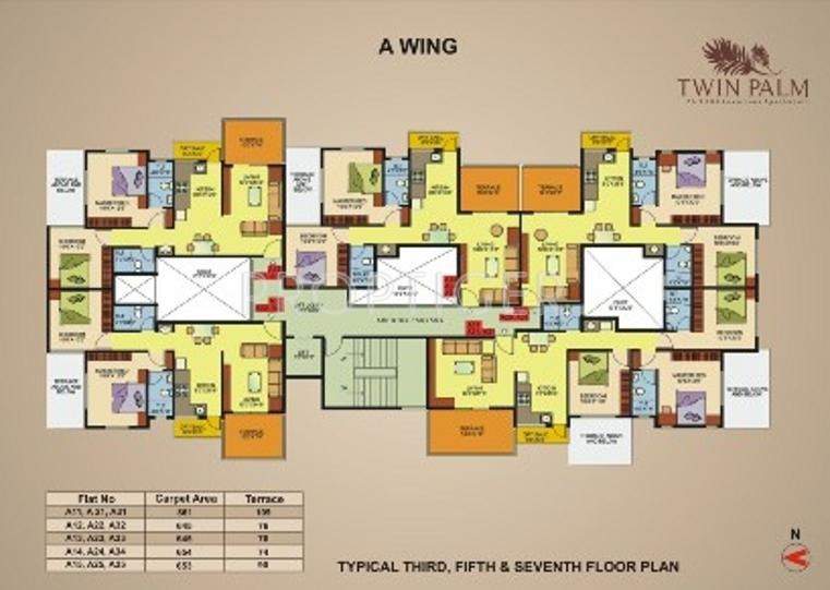 Images for Cluster Plan of Lanke Birje Associates Twin Palms
