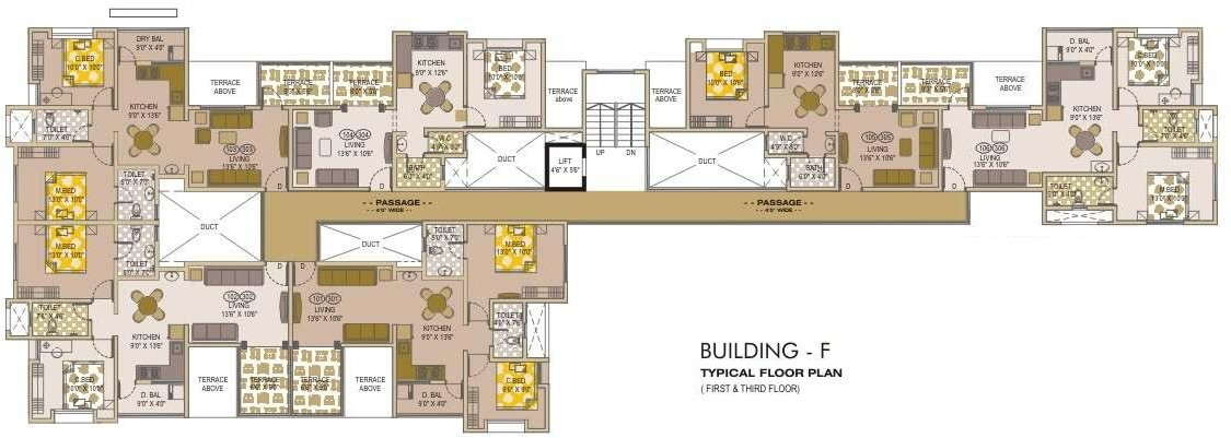 acme landmark alcina Building F Odd Cluster Plan