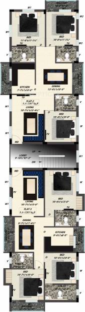 Images for Cluster Plan of Golden Boulevard Apartment