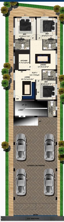 Images for Cluster Plan of Golden Boulevard Apartment