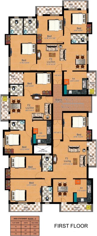 Images for Cluster Plan of Sumeru Bhavan