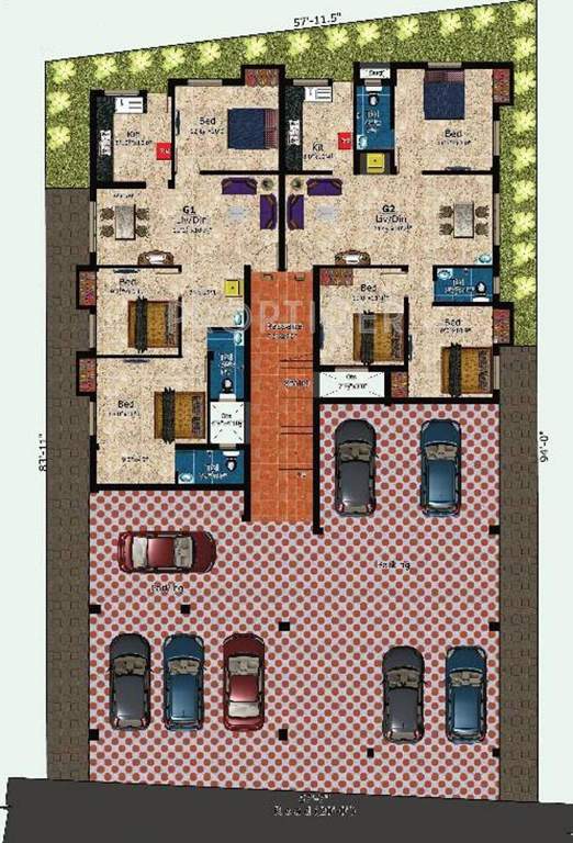 Images for Cluster Plan of Sumeru Sahana Apartments