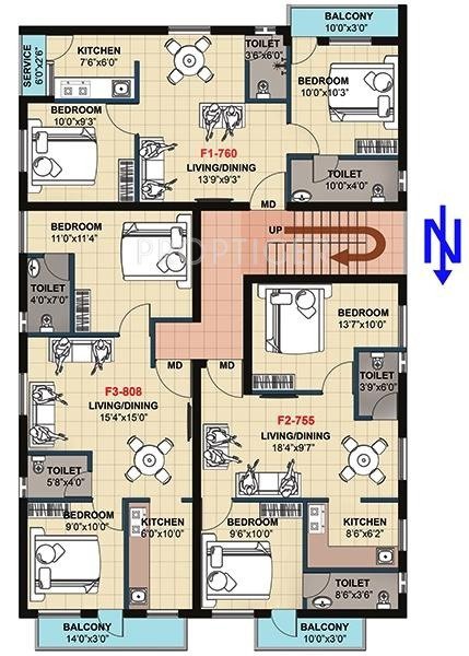 silver bloom Block B Cluster Plan