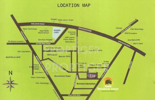  brindavan-annex Images for Location Plan of NSR Brindavan Annex