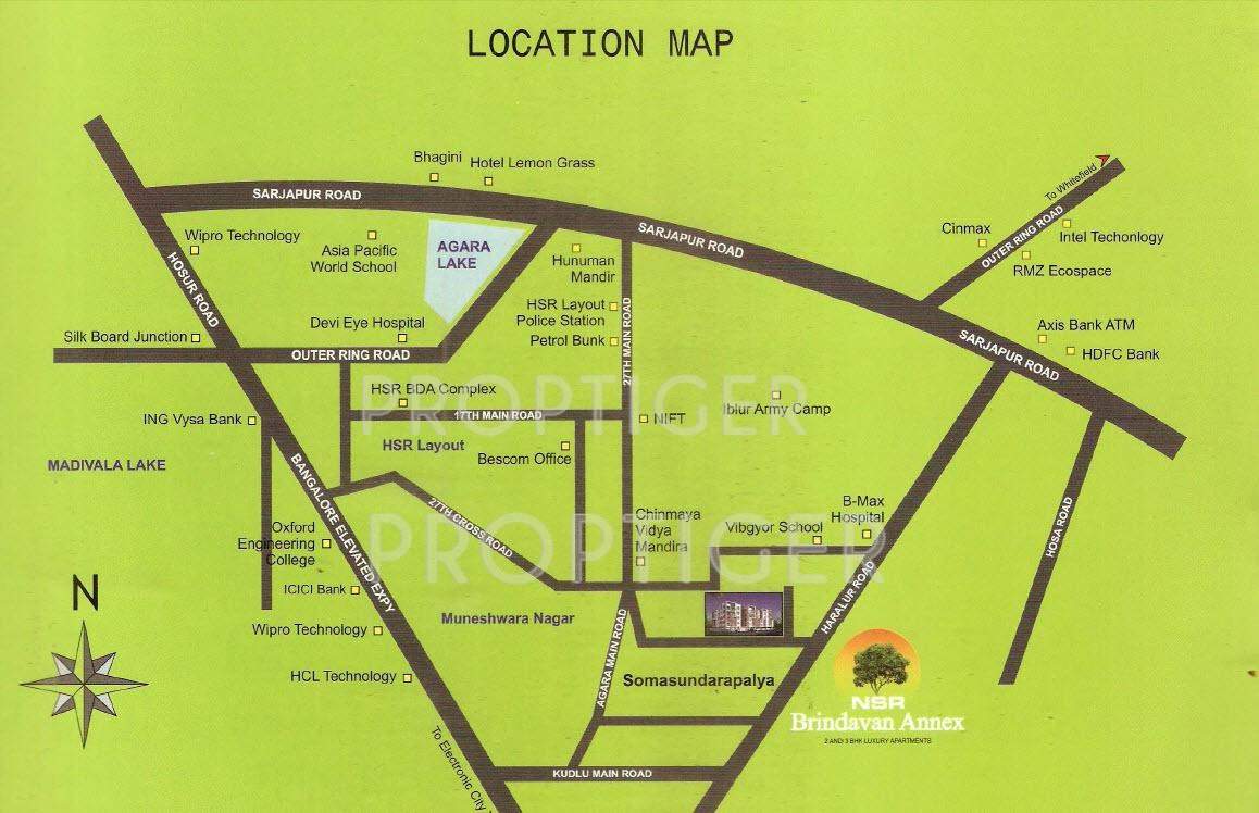  brindavan annex Images for Location Plan of NSR Brindavan Annex