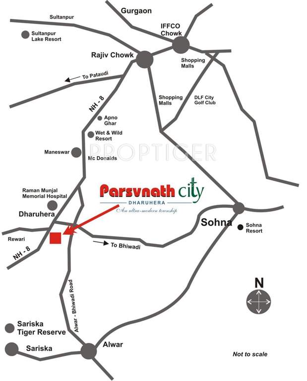 city Images for Location Plan of Parsvnath City