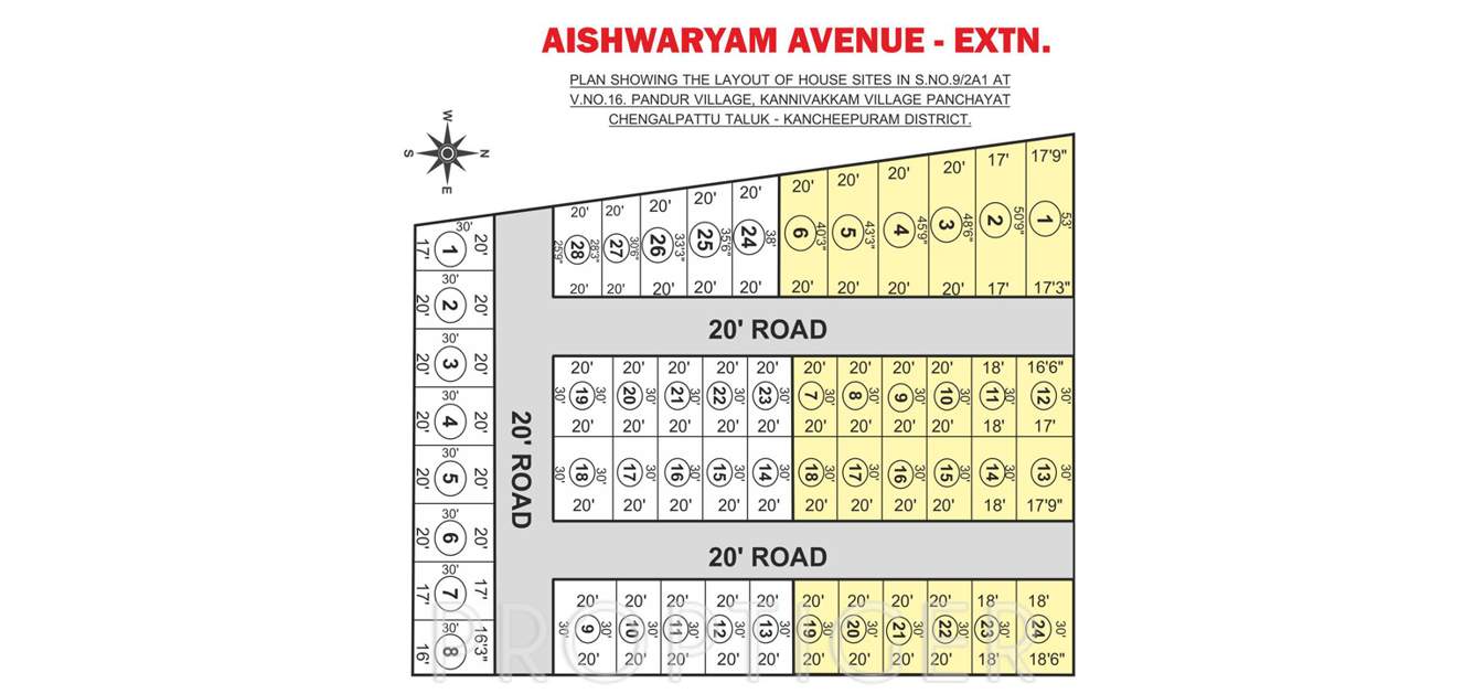 Images for Layout Plan of City Aishwaryam Avenue