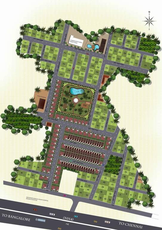  kanchi pattinam Images for Layout Plan of Colorhomes Kanchi Pattinam