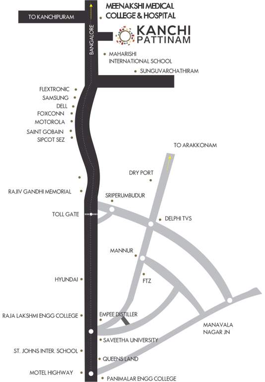  kanchi pattinam Images for Location Plan of Colorhomes Kanchi Pattinam