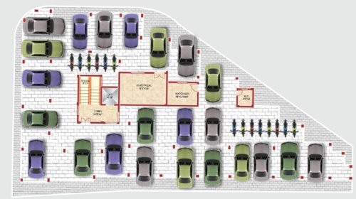  magnolia-apartments Block 1 Cluster Plan For Basement Floor