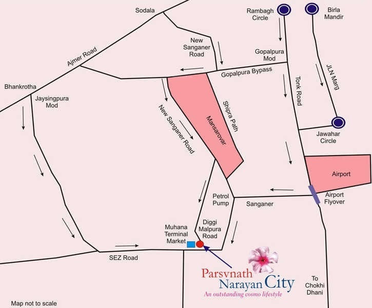 narayan city Location Plan