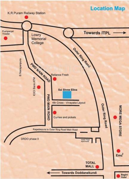 Metro Properties Sai Sree Elina Location Plan