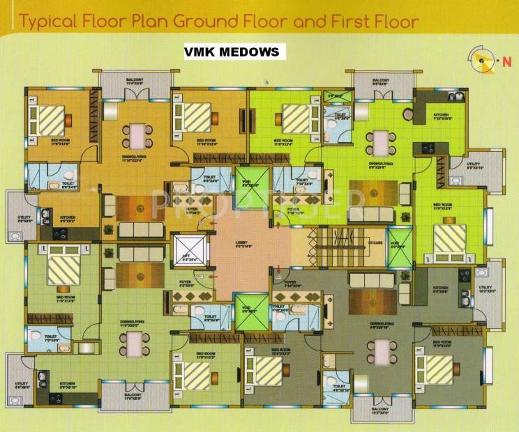 Metro Properties VMK Medows Cluster Plan of Ground and First Floor