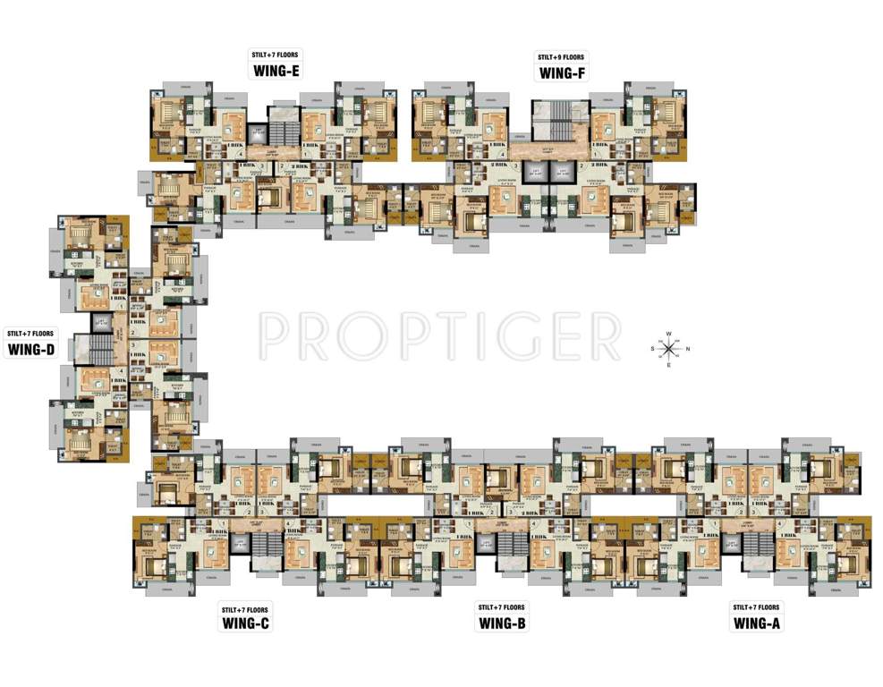  green view Images for Cluster Plan of Sethia Infrastructure Green View