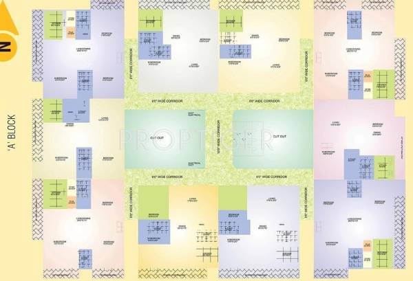 Block A Cluster Plan poorvi-enclave Block A Cluster Plan