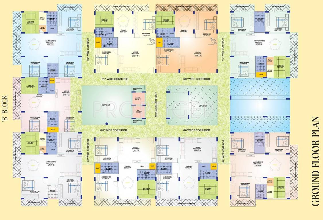  poorvi enclave Block B Cluster Plan