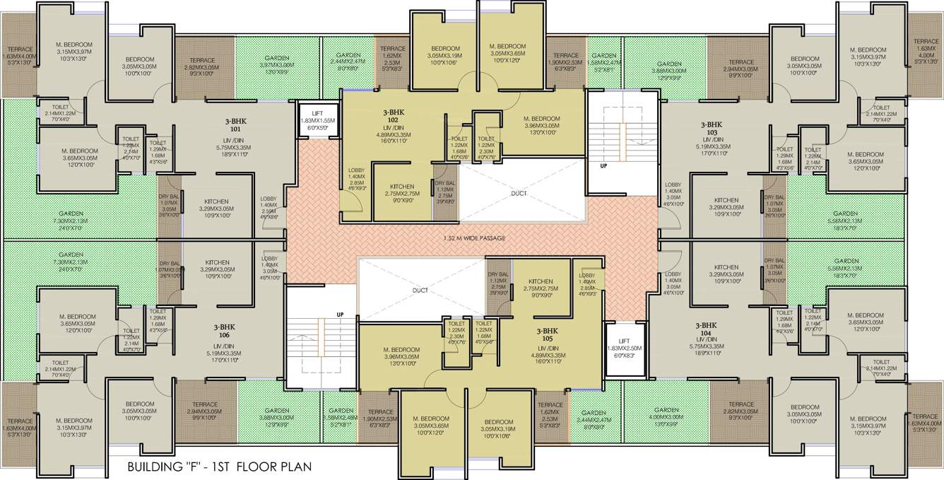 38 park majestique Images for Cluster Plan of Majestique 38 Park Majestique