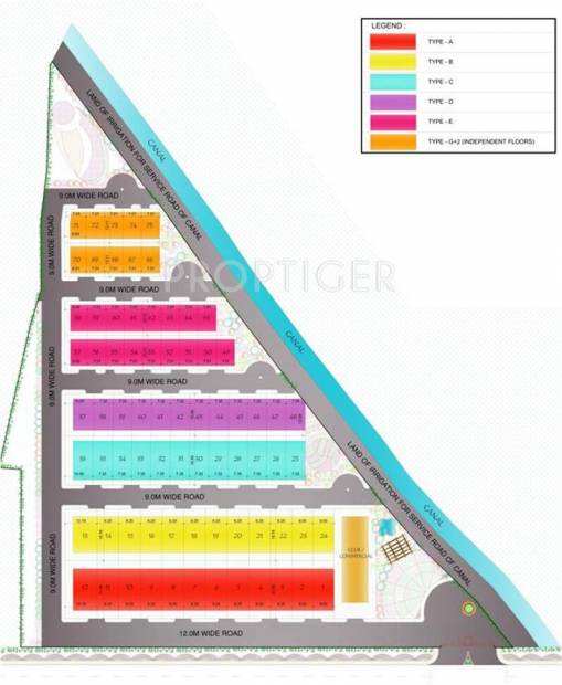 Sanfran Developer Green Homes City Layout Plan