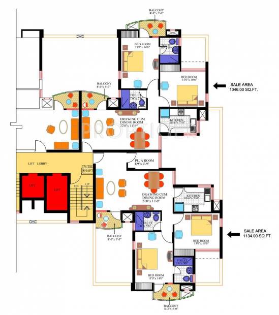  courtyard Cluster Plan