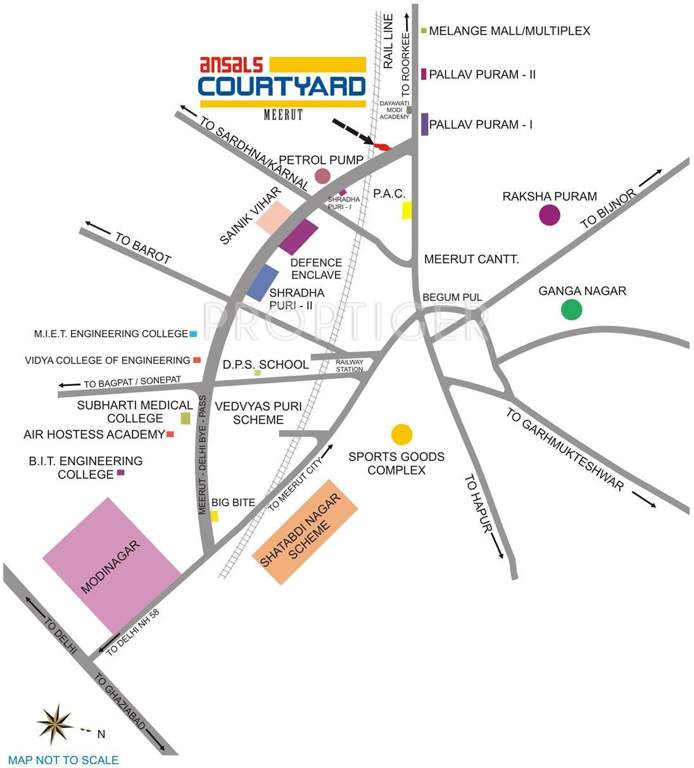 courtyard Images for Location Plan of Ansal Courtyard