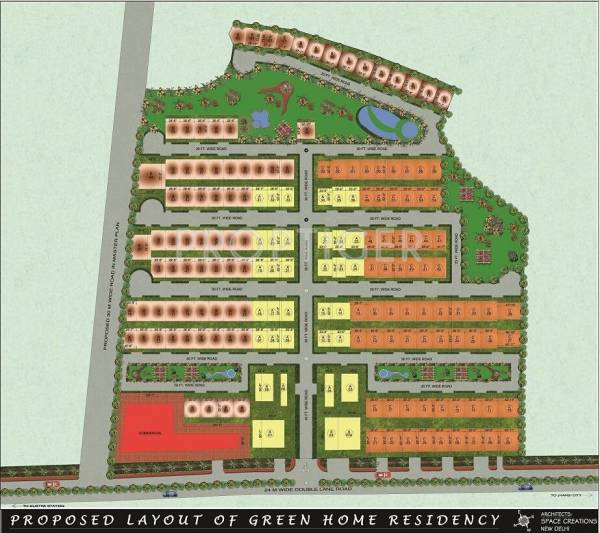 Layout Plan Sanfran Developer Green Home Residency Layout Plan