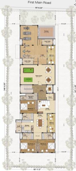 Etica Developers Saptami Cluster Plan of 4th Floor