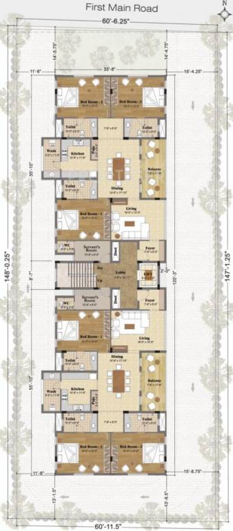Etica Developers Saptami Typical Cluster Plan