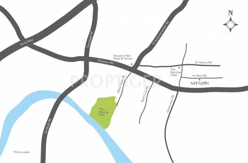 Etica Developers Saptami Location Plan