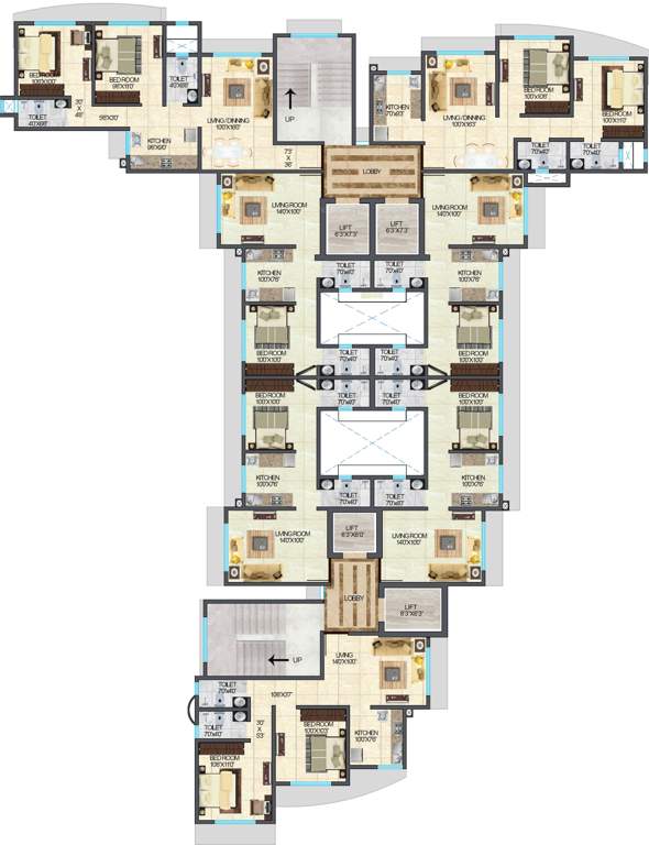  residency Images for Cluster Plan of Crescent Residency