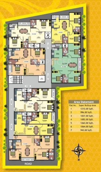 Images for Cluster Plan of Mithra Raji Residency