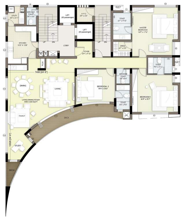 Images for Cluster Plan of Vijay I Sky Villas