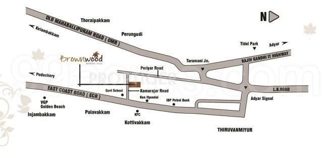 Images for Location Plan of Baba Foundations Brown Wood Villas
