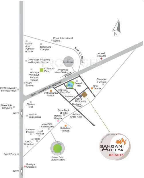  aditya-heights Images for Location Plan of Sangani Aditya Heights