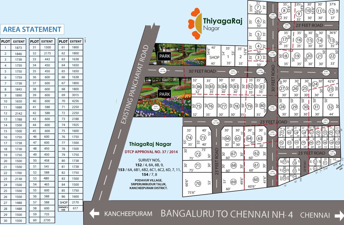 Images for Layout Plan of ABI Thiyagaraj Nagar
