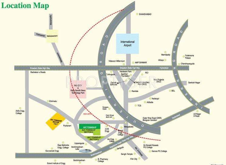 township Images for Location Plan of AVC Township