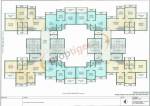Aadinath Home Founders Aura Block 1 Floor Cluster Plan