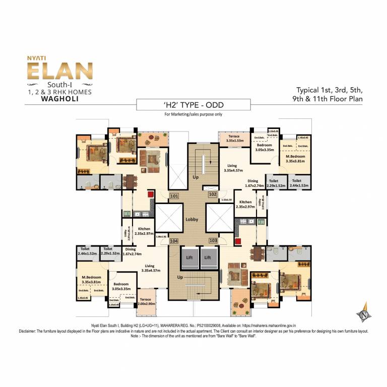  elan Tower A2 Cluster Plan
