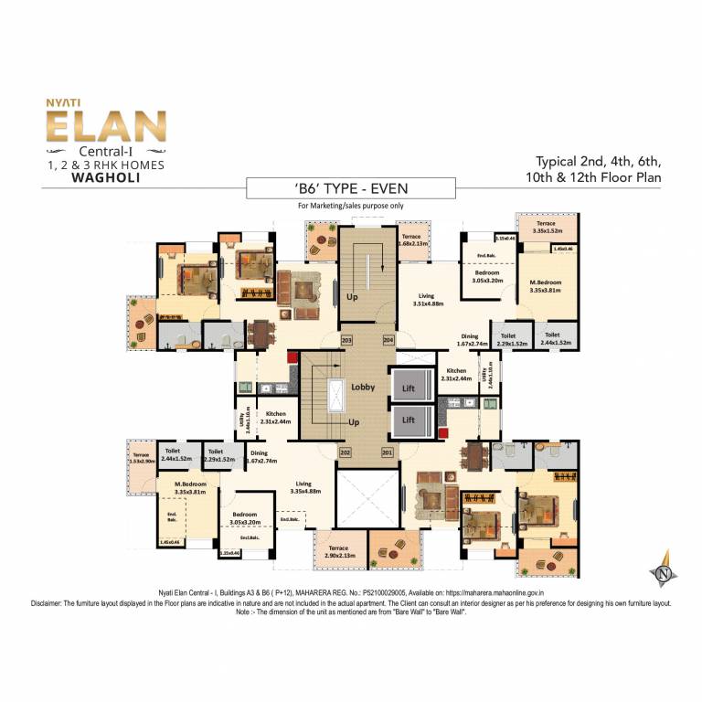  elan Tower B2 Cluster Plan