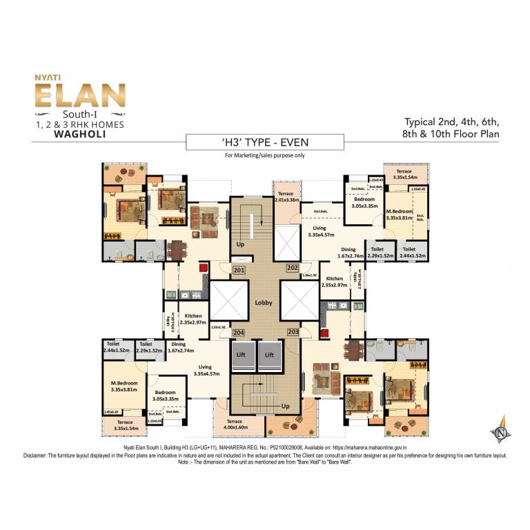 elan Tower B2 Cluster Plan