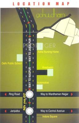 Gangwani Constructions Pvt Ltd Shyama Apartment Location Plan