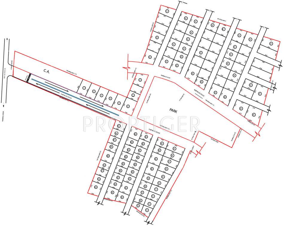 Images for Layout Plan of Red Akshaya The Fortune Gardens