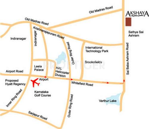 Images for Location Plan of Red Akshaya The Fortune Gardens