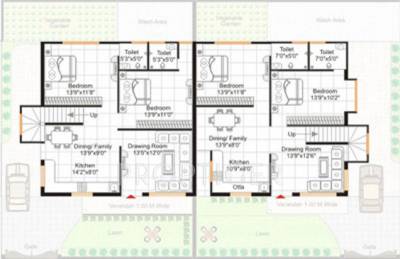 Images for Cluster Plan of Gangwani Lavender Twin Bungalow