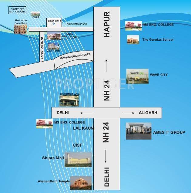 Images for Location Plan of Bluezone Developers Green City Phase 2