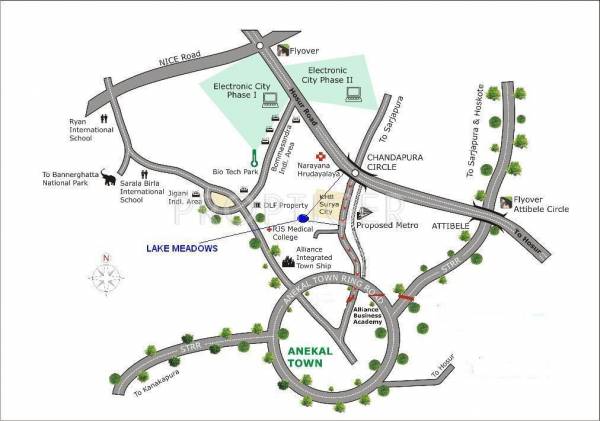 Living  Space  Developers Lake Meadows Location Plan