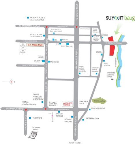  baug Images for Location Plan of Suyojit Baug