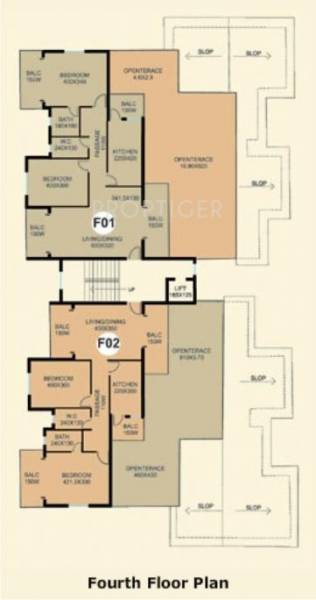 Cluster Plan of 4th Floor CV Constructions Darius Horizon Cluster Plan of 4th Floor