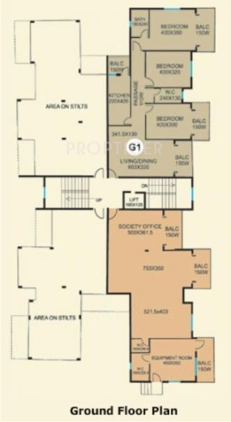 CV Constructions Darius Horizon Cluster Plan of Ground Floor